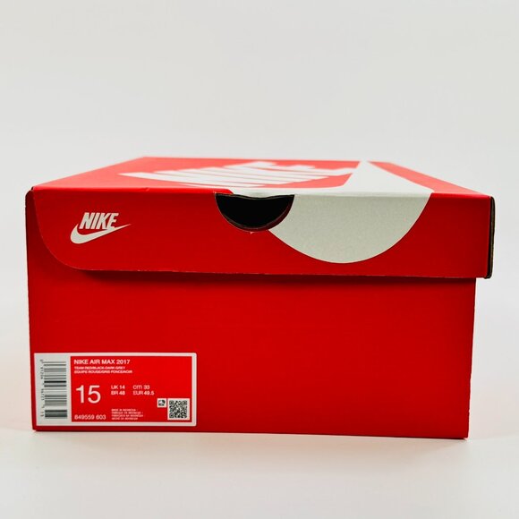 Nike Air Max 2017 \'Team Red Black\' 849559-603 Multi Size main image 12